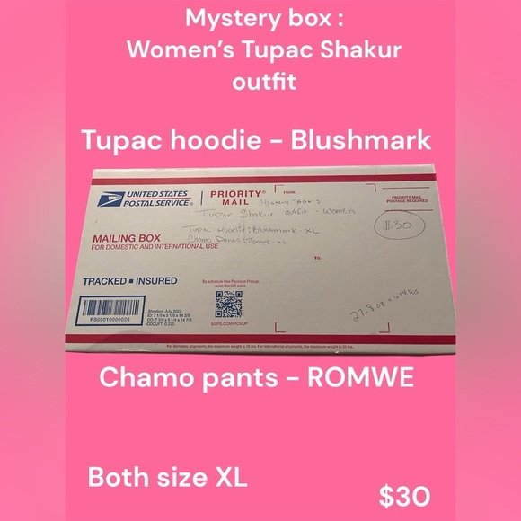 Blushmark Pink Tupac Hoodie - Picture 1 of 1